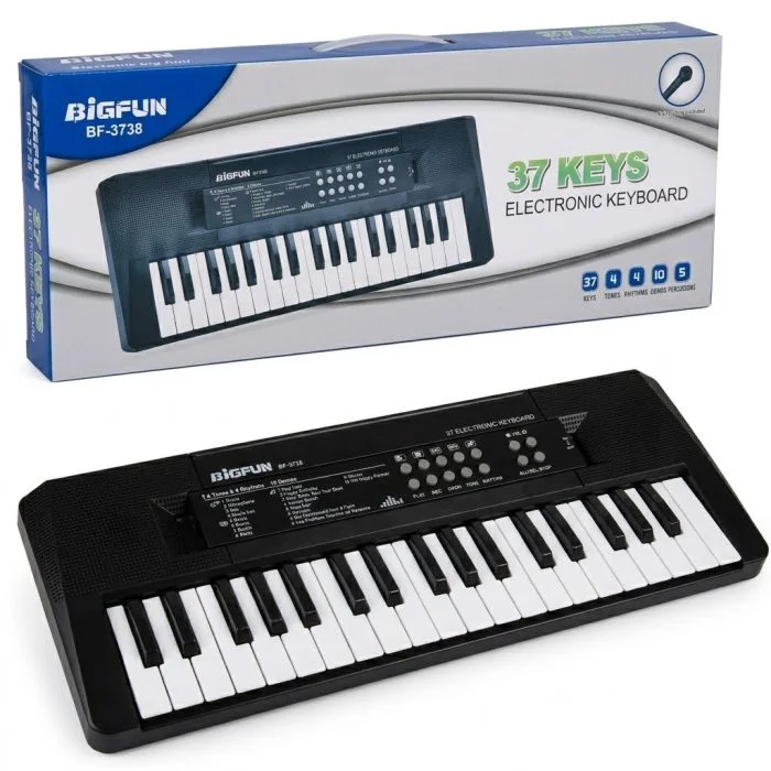 BigFun 37 Keys Electronic Keyboard Piano with Microphone for Kids - Ario Mart