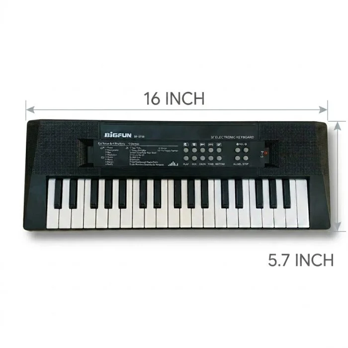 BigFun 37 Keys Electronic Keyboard Piano with Microphone for Kids - Thumbnail